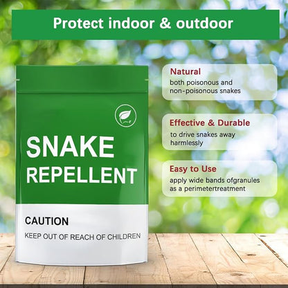 AJOQFKTD Snake Repellent for Yard, Snake Repellent Outdoor, Snake Away Repellent for Outdoors Pet Safe, Backyard Snakes Deterrent, Copperhead Snake Repeller (1 Ounce (Pack of 8))
