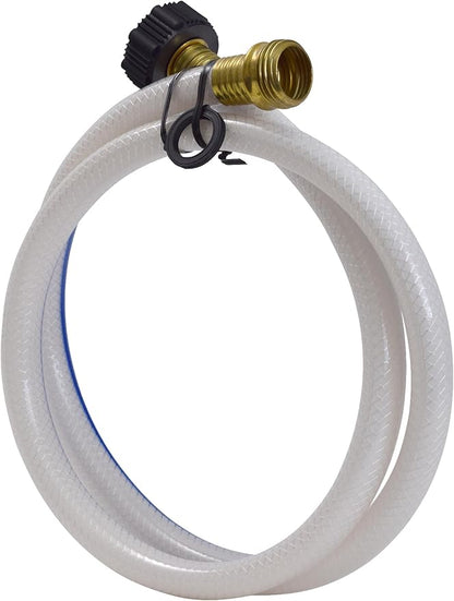 Valterra AquaFresh High Pressure Drinking Water Hose, Water Hose Hookup for RV - 1/2" x 4', White
