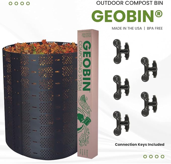 Geobin Compost Bin - 246 Gallon, Expandable, Easy Assembly, Made in The USA (Tan)