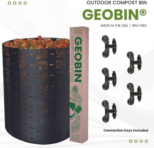 Geobin Compost Bin - 246 Gallon, Expandable, Easy Assembly, Made in The USA (Tan)