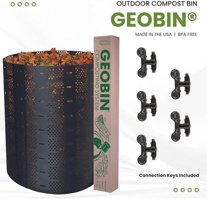Geobin Compost Bin - 246 Gallon, Expandable, Easy Assembly, Made in the USA, Outdoor & Backyard Composter