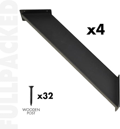 4 Pcs Pergola Brackets, 45-Degree Angle Bracket, Specially for Reinforcing Pergolas and Gazebos Garages, Tree Houses, Patios, Lawns, Cabins, Yards,…