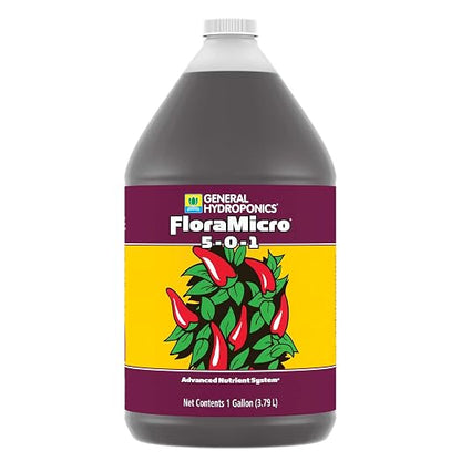 General Hydroponics 718125 Flora Micro, 1 Gallon