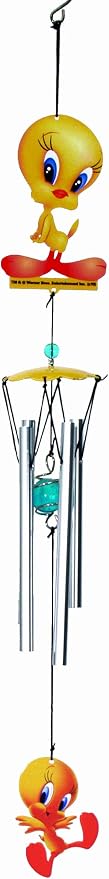 Spoontiques Tweety Wind Chime, Multicolored - Outdoor Garden Décor - Decorative Chimes for Yard, Garden, Backyard and Patio Decoration