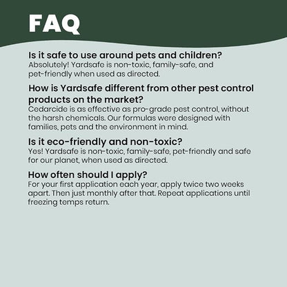 Outdoor YardSafe | Kills & Repels Mosquitoes, Ticks, Fleas, Mites & More with Natural Essential Oils | Family & Pet-Safe | Eco-Friendly | 4 Quarts (128 Oz.)