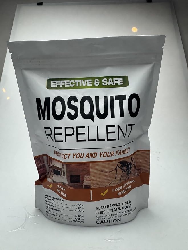 AUDQQM Mosquito Repellent Outdoor Patio, Mosquito Repellent Balls Indoor, Mosquitoes Deterrent for Yard, Keep Mosquito Away for Room/Porch/Camping, Last for 60 Days-8P