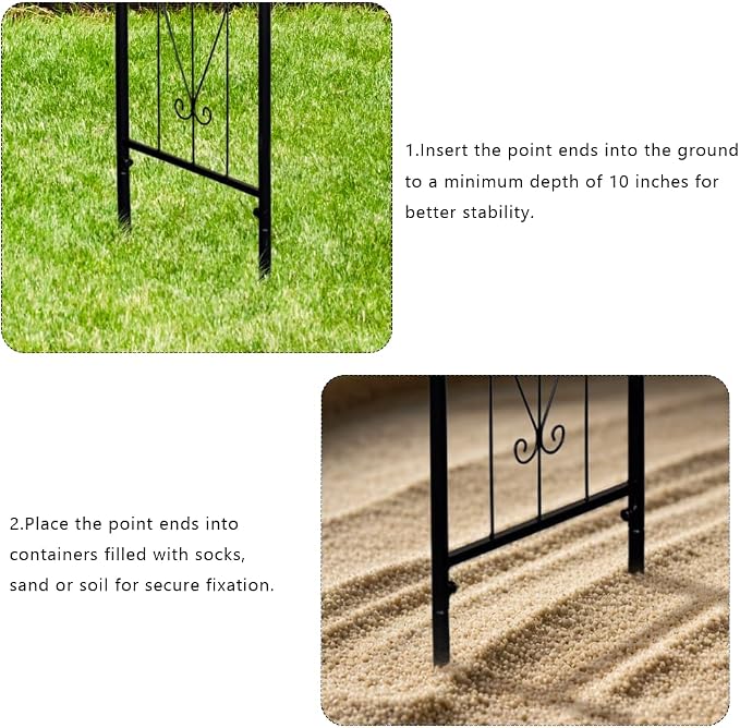 90" Garden Arbor Metal Arch Trellis for Climbing Plants | Outdoor Arbors Archway Pergola for Wedding Ceremony Party Decoration Flat Top Trellises for Rose Vine Backyard Lawn Patio