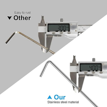 Oligei 23 Pack Tent Stakes, Heavy Duty Metal Tent Pegs, Hooked, Silver, Perfect for Camping, Gardening & Outdoor Decorations