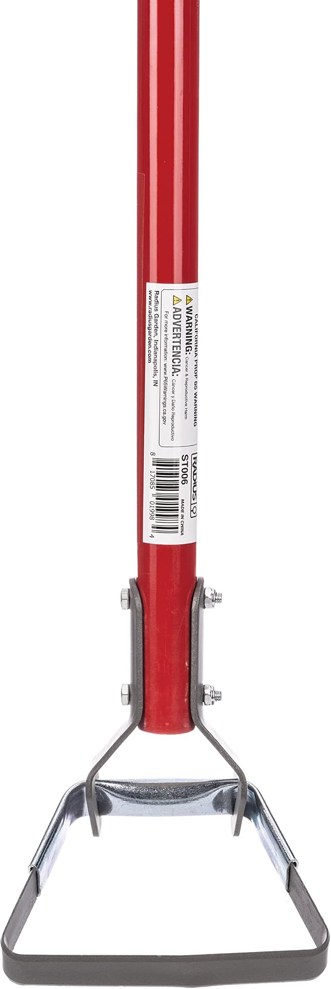 Radius Premium Long Handle Manure/Action Hoe, Fiberglass Shaft