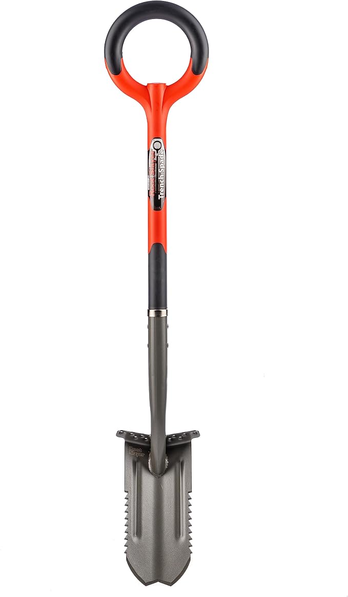 Root Slayer 23711 42-Inch Carbon Steel Trenching Spade, Red
