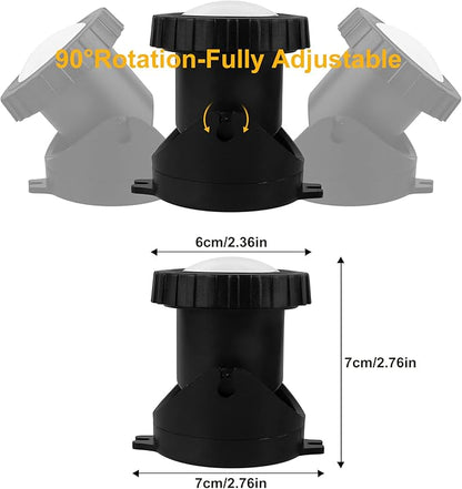 RGB Pond Lights with Timer, LED Underwater Submersible Colorful Landscape Spotlights, 98ft Remote Control IP68 Waterproof Fountain Lights for Fish Aquarium Tank Garden Yard Pool (Set of 8)