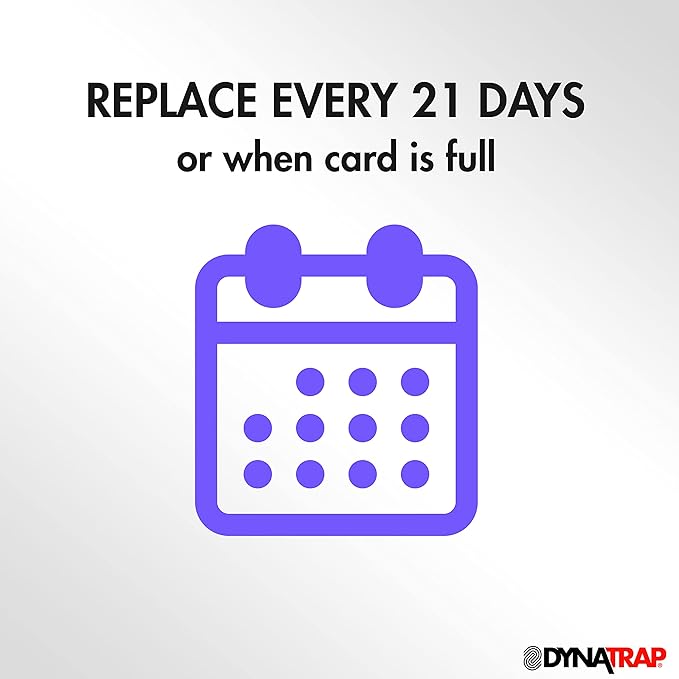 DynaTrap 23005-0612 DOT StickyTech Replacement Indoor Flying Insect Trap Glue Cards - 6 Count (Pack of 12)