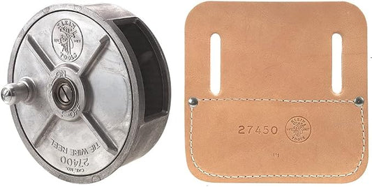 Klein Tools 24700 Tie Wire Reel, Lightweight Aluminum 27450 Tie Wire Reel Pad
