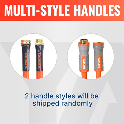YAMATIC Flexible Short Garden Hose 5/8in x 20ft, Lightweight, Burst 600 PSI | 20 Foot Leader Hose for Hose Reel, Male to Female Small Water Hose Extension with 3/4" Brass Fittings, 360° Swivel Handle