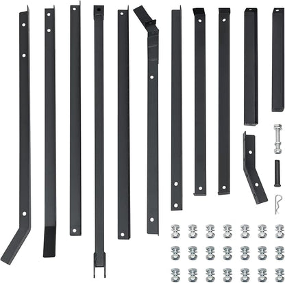 Driveway Drag Grader Harrow 84 Inch with 2 Adjustable Bars Driveway Drag Grader for Landscape Leveling or Farm Garden Field