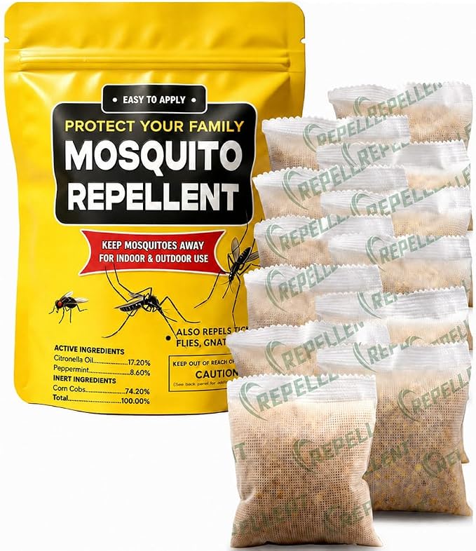 Mosquito Repellent Outdoor Patio,Mosquito Deterrent for Yard,Mosquito Repellent Indoor,Mosquito Repellant for Room,Mosquito Deterrent for Patio,Plant-Based Ingredients-12P
