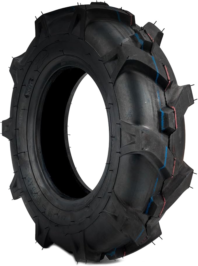 PHILTOP 17x4-8 ATV UTV Tires, 4-Ply Super Mud All-Terrain Off-Road Tires,Set of 1