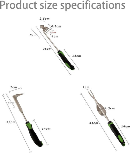 Gardening Tools,Weeding Tool,Garden Hand Tools,Weed Removal Tool,Crack Weeder Crevice for Garden/Patio/Crack/Potted Plant Weed Puller Tool(3pcs)