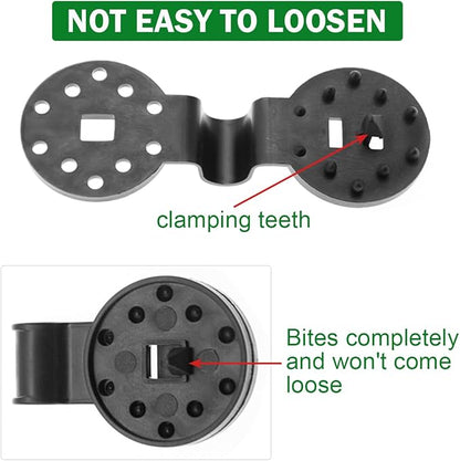100Pcs Plastic Shade Cloth Clips Black Heavy Duty Sun Shade Lock Grip | UV Resistant Fasteners for Sun Shade Net, Garden Fabric, Anti Bird Netting, Easy Install Reusable Windproof Fixing Clips
