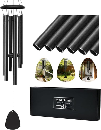 Wind Chimes for Outside,28'' Small Soothing Melodic Tones Windchimes | Wind Chimes for Outdoor, Garden, Patio Decoration, Memorial Wind Chime Perfect for Mom Women Grandma Neighbors Unisex