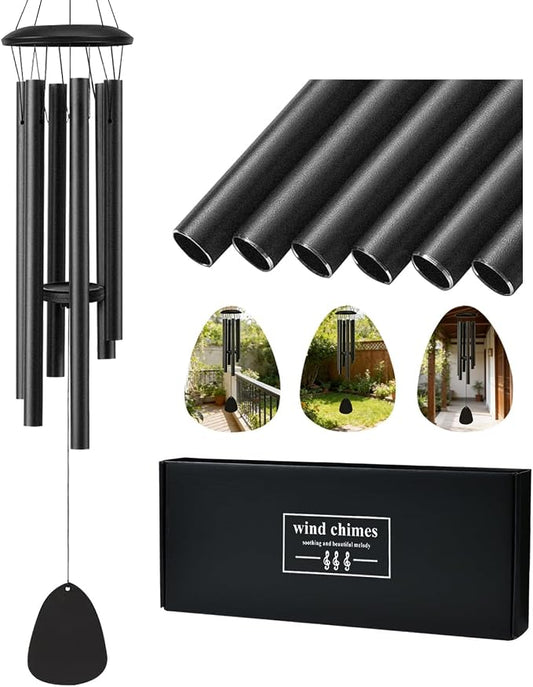 Wind Chimes for Outside,28'' Small Soothing Melodic Tones Windchimes | Wind Chimes for Outdoor, Garden, Patio Decoration, Memorial Wind Chime Perfect for Mom Women Grandma Neighbors Unisex