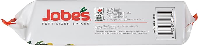 Jobe’s Garden Fertilizer Spikes, Easy Plant Care Slow Release Fertilizer for Fruit and Citrus Plants and Trees, 15 Count