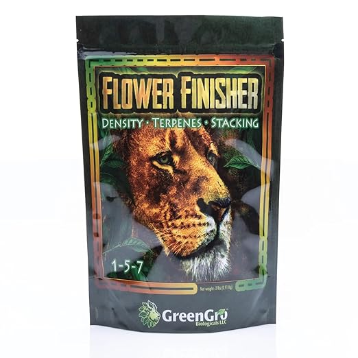 GreenGro Flower Finisher - Organic NPK Fertilizer & Big Bloom Booster for Plants in Flower/Ideal Nutrients to Maximize Yields/P-K Booster Phosphorus Fertilizer/Denser & Bigger Buds (10 lb)