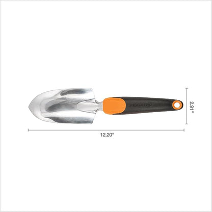 Fiskars Ergo Garden Trowel for Digging and Planting, Heavy Duty Gardening Hand Tool with Hanging Hole, Pack of 6