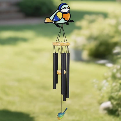 Wind Chimes for Outside Metal Aluminum 41.7" Inches Wind Chime with Brid Outdoor Decor Large Unique Chimes for Outside Festivals/Birthday for Mom Dad Grandma Home Garden Patio Decor