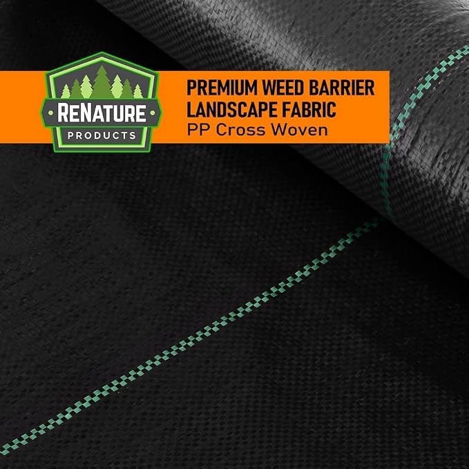 LAVEVE 3FT x 400FT Weed Barrier Landscape Fabric, 3.2oz Premium Heavy Duty Garden Cloth, Ground Cover for Gardening, Farming
