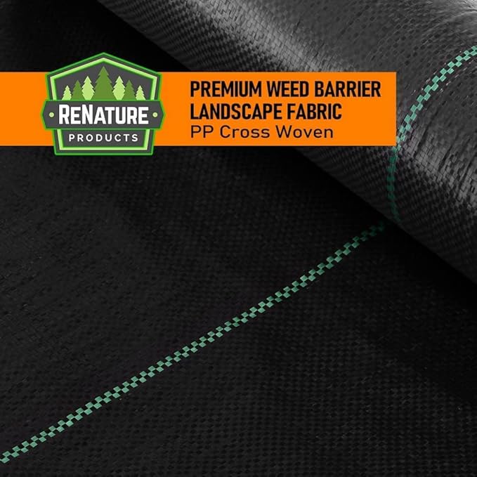 LAVEVE 4FT x 300FT Weed Barrier Landscape Fabric, 3.2oz Premium Heavy Duty Garden Cloth, Ground Cover for Gardening, Farming