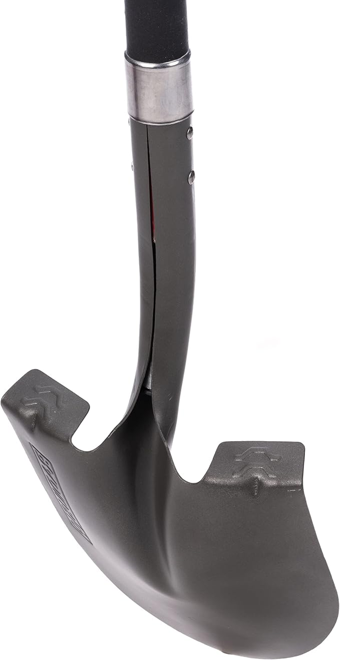 Radius Premium D-Handle Round-Point Shovel, Fiberglass Shaft