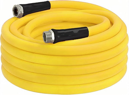 T TOVIA 30 ft Garden Hose x 5/8 in,All Weather Hybrid Water Hose,Lightweight,Kink Free.Flexible Garden Hose with 3/4'' Aluminum Fittings,Watering Equipment for Outdoor, Backyard, Lawn