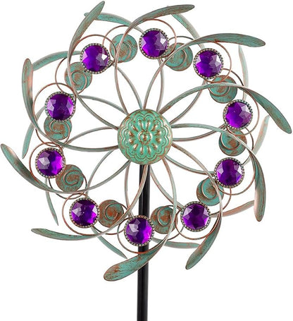 Viveta Outdoor Wind Spinners, Wind Sculpture, Windmill for Yard and Garden | Metal,Double-Sided,for Yard and Garden