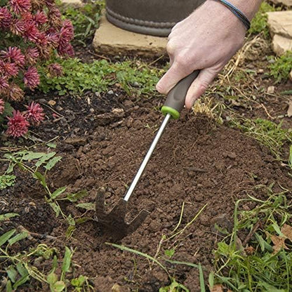 AMES 2445600 2-in-1 Hand Hoe and Cultivator with Ergo Gel Grip, 13-Inch