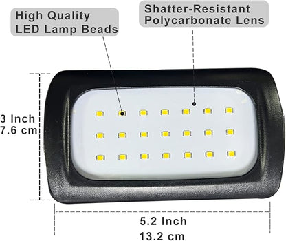 Owleye 50FT Led Work Light 85W 8000LM Waterproof Construction String Lights Linkable Temporary Work Lighting Outdoor Indoor Worklight (5 Light Heads)
