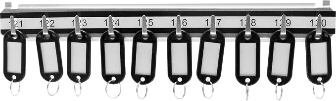 BARSKA AF13684 Labeled Key Shelves w/ 101-200 Numbered Hooks for Key Cabinets