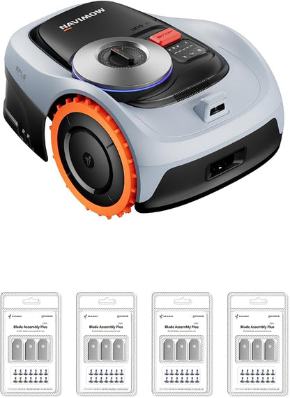Segway Navimow i210 AWD Robot Lawn Mower Wire with 4 Blades Assembly, AWD for 45% Slopes, EFLS NRTK + Vision Auto Mapping, Covers 1/4 Acre (Blades Shipped Separately)