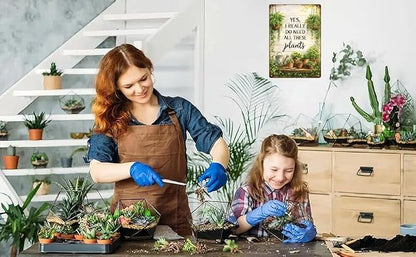 Gardening Gifts YES. LREALLY DO NEED ALL THESE planty Vintage Garden Signs for Home Garden Greenhouse Living Room Bedroom Yard Backyard Outdoor Decor 8X12 Inch
