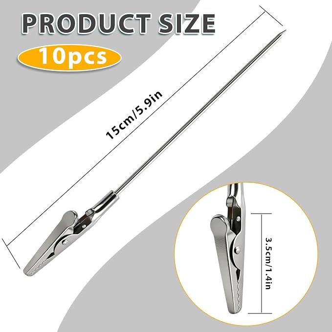 Bird Spikes for Weather Stations 304 Stainless Steel Fits Ambient Weather WS-2000, WS-2902 & WS-5000, 10Pcs Adjustable Bird Spike Kit for Gauge Rain Funnel Protection