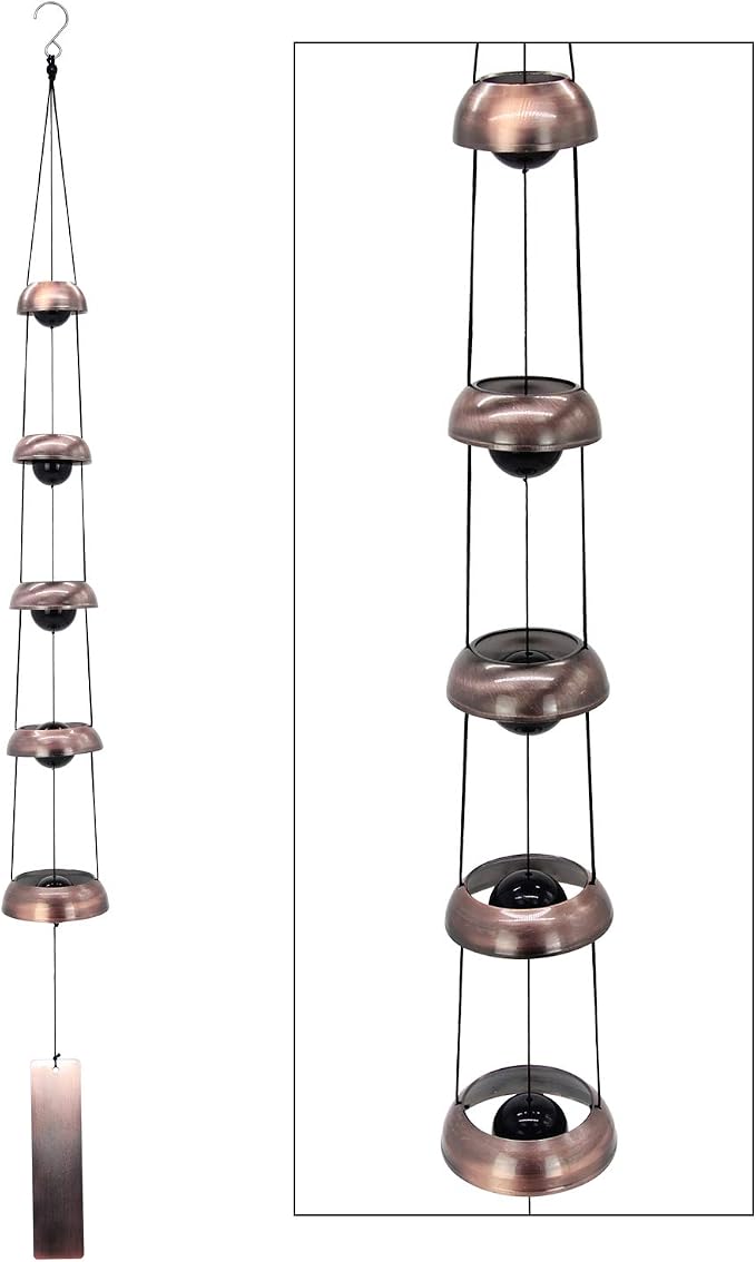 Copper Wind Chimes, Temple Wind Chime,Feng Shui Wind Chimes for Home Yard Outdoor Decoration