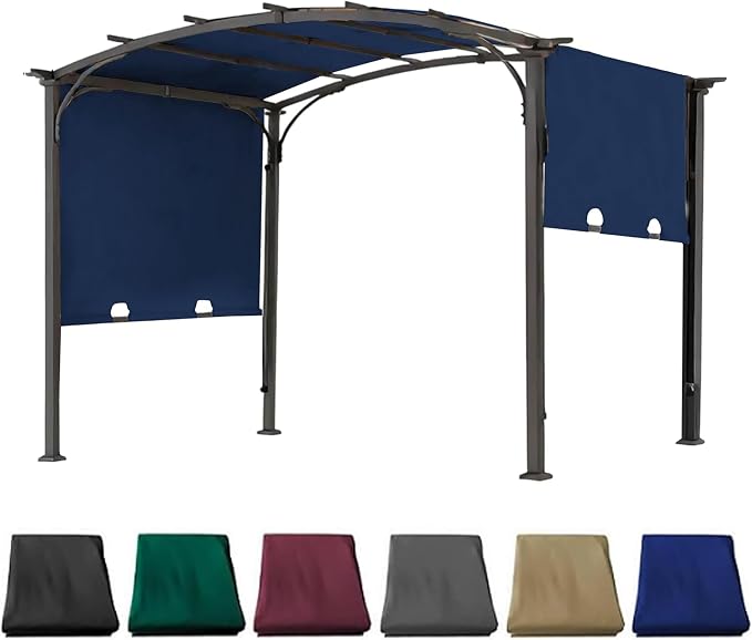85''x 208'' Universal Doubleton Steel Pergola Replacement Cover for Pergola L-PG080PST, (Navy Blue)