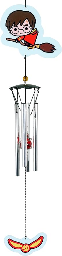 Spoontiques Harry Potter Flying Quidditch Wind Chime - Outdoor Garden Décor - Decorative Chimes for Yard, Garden, Backyard and Patio Decoration