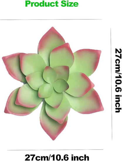 2 Pcs Metal Flower Wall Art Decor