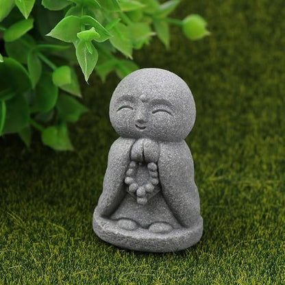 2Pcs Timeless Buddha Statue Charming Miniature Zen Ornament for Aquarium Decor Underwater Landscaping Garden Ornament