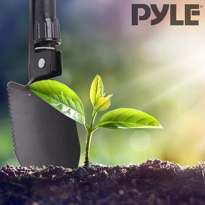 Pyle PYLE Phmdsh11 - Mini Metal Dedector Camp Folding Shovel