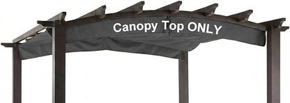Pergola Shade Cover Replacement Canopy Top Compatible with Home Depot Hampton Bay Arched Pergola Model #GFM00469A - Gray(Canopy Top Only)