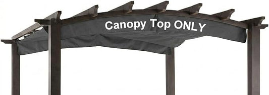 Pergola Shade Cover Replacement Canopy Top Compatible with Home Depot Hampton Bay Arched Pergola Model #GFM00469A - Gray(Canopy Top Only)