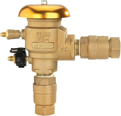 Febco 765 Series 1" Bronze Pressure Vacuum Breaker Backflow Preventer, Quarter Turn Shutoff, NPT Connections, Freeze Sensor with SentryPlus Alert Technology, Industrial Plants, Irrigation System