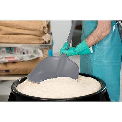 SPARTA 41076EC23 Plastic Sanitary Shovel, Food Safe Plastic Shovel For Commerical Kitchens, 11 Inches, Gray, (Pack of 3)